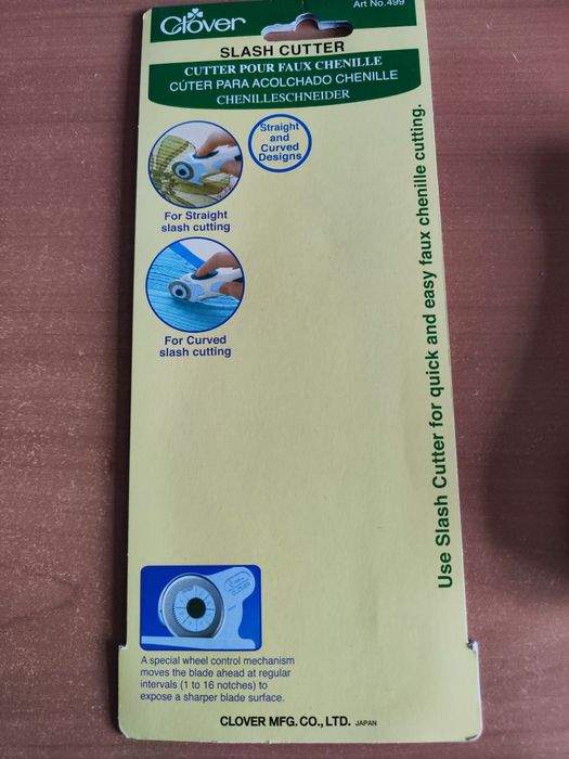 Продам розкрійний ніж для рукоділля  Clover №28 з насадками для синелі