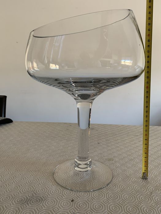 Taça/Jarrão/pote decorativo em vidro
