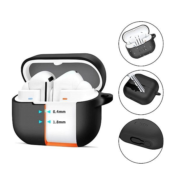 Etui Tech-Protect Silicone Hook na Samsung Galaxy Buds 3 / 3 Pro - cza