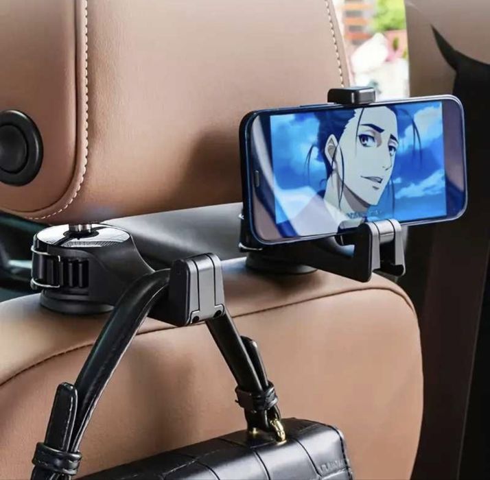 Excelente Suporte tablet telemóvel e saco para carro encosto banco.