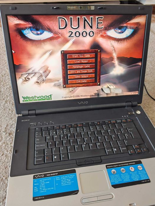 Sony Vaio VGN-BX297XP windows xp retro laptop