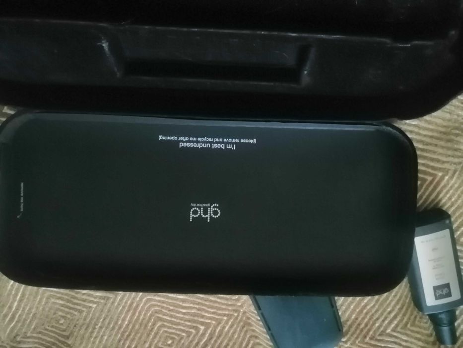 Prancha Ghd-coffret +óleo +estojo rígido de veludo preto o
