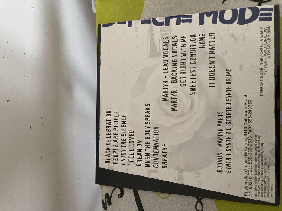 Depeche Mode - Acapella Album