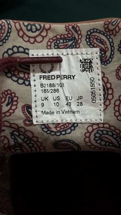 buty męskie zamszowe firmy Fred Perry