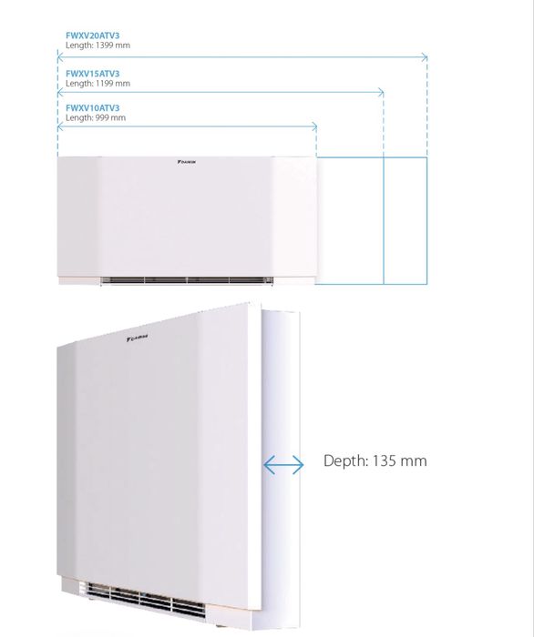 Фанкойл Daikin Altherma FWXV водяной 1.7–3.15 кВт