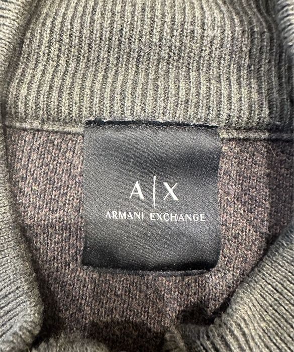 Armani Exchange Knitted Jacket With Camouflage Motif