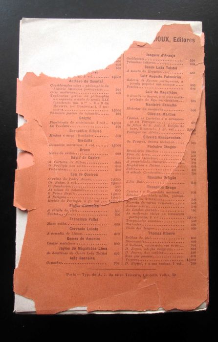 1892 - Theophilo Braga e a sua obra