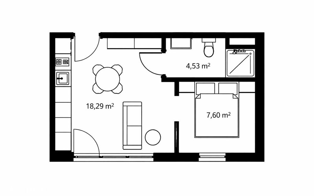 Apartament 600 metrów od plaży - Dębki