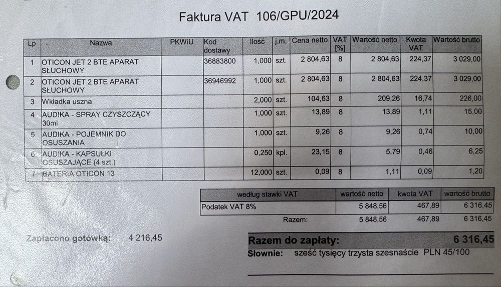 Aparaty słuchowe OTICON JET 2 BTE C090