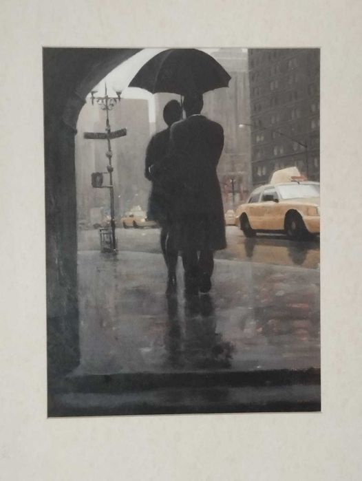 Quadro com Moldura Prateada