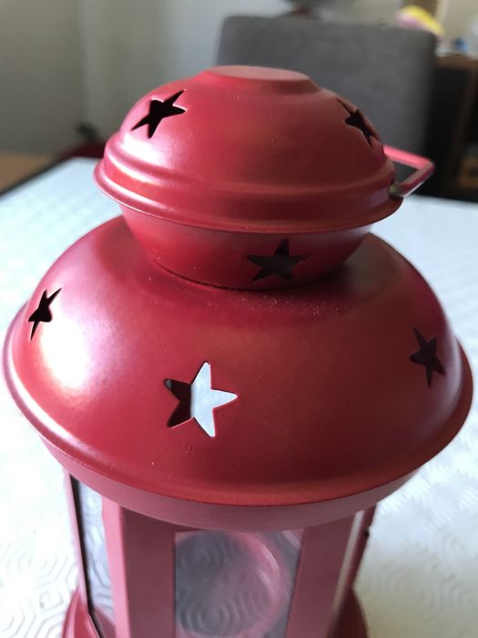 Lanterna Vermelha Decorativa