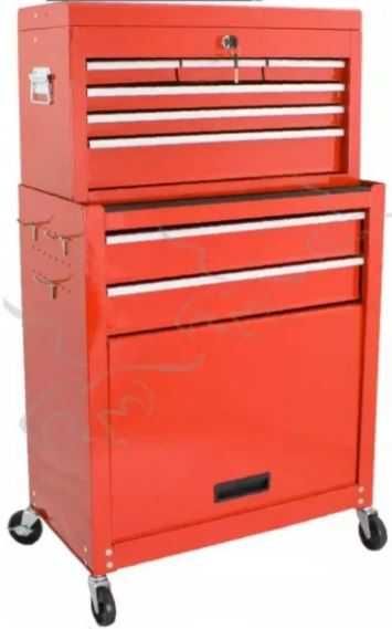 Carro Armário Ferramentas Vazio 2 Modulos independentes 7 divisões