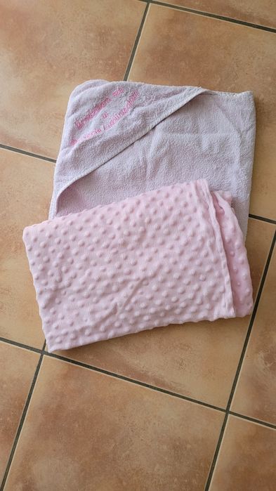 Ręcznik i koc, kocyk dla dziewczynki