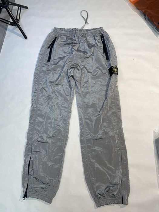 штани stone island nylon pants gray
