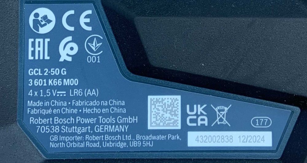 Лазерний нівелір Bosch GCL 2-50 G, новий