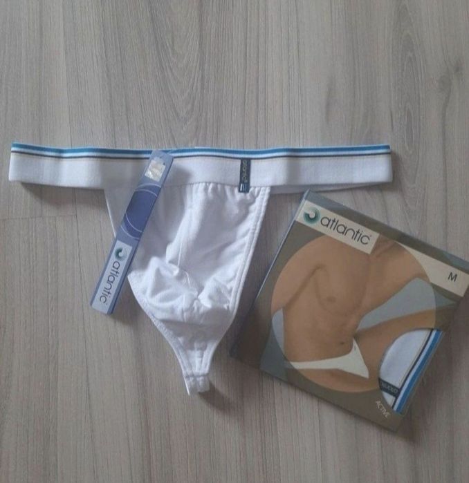 Stringi męskie Atlantic, rozmiar M, bawełna