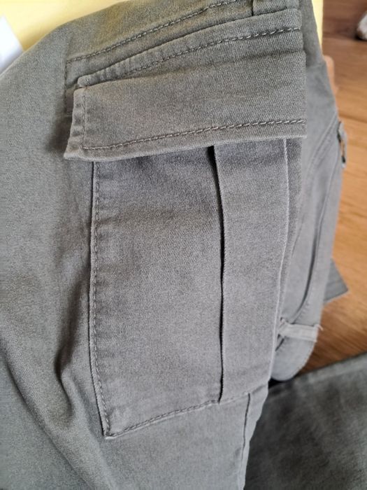 Cazedonia spodnie bojówki M zieleń