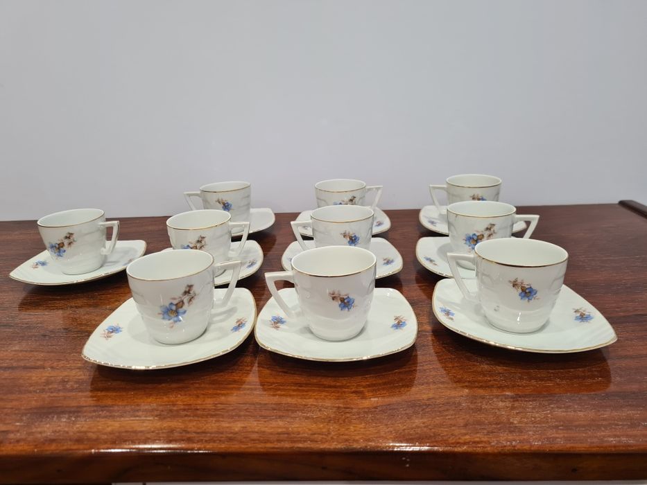 Chávenas de café Art Déco Checoslováquia