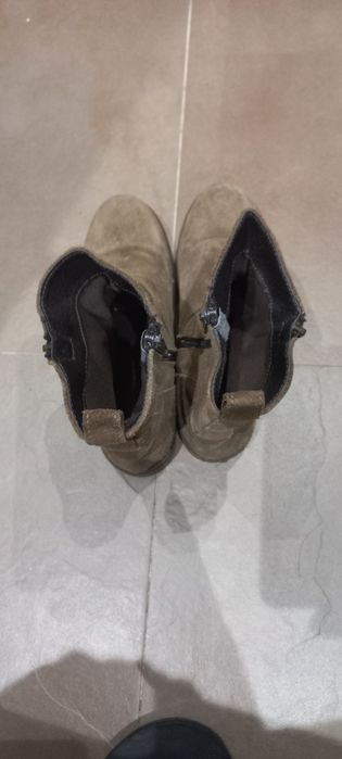 Botas castanhas em camurça n° 35
