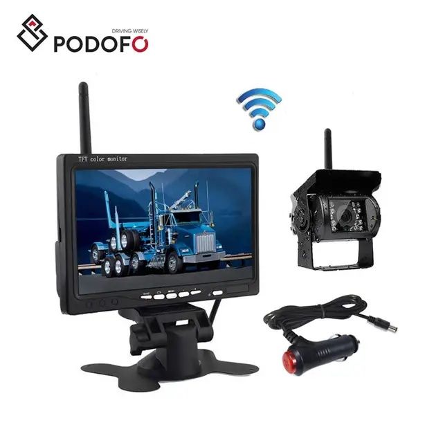 Kit câmara e monitor 7" wireless para autocaravana camiões NOVO
