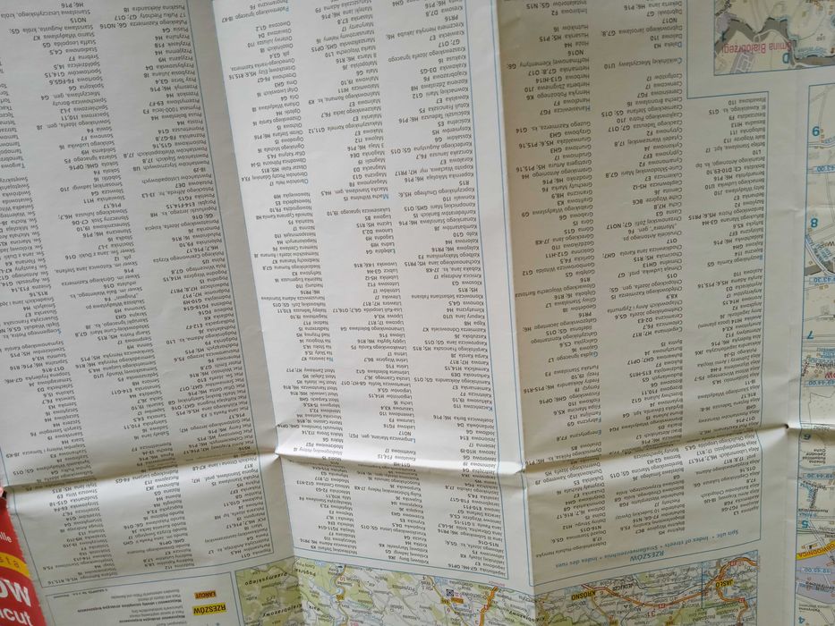 Rzeszów, Jasło, Łańcut plan miasta, mapa