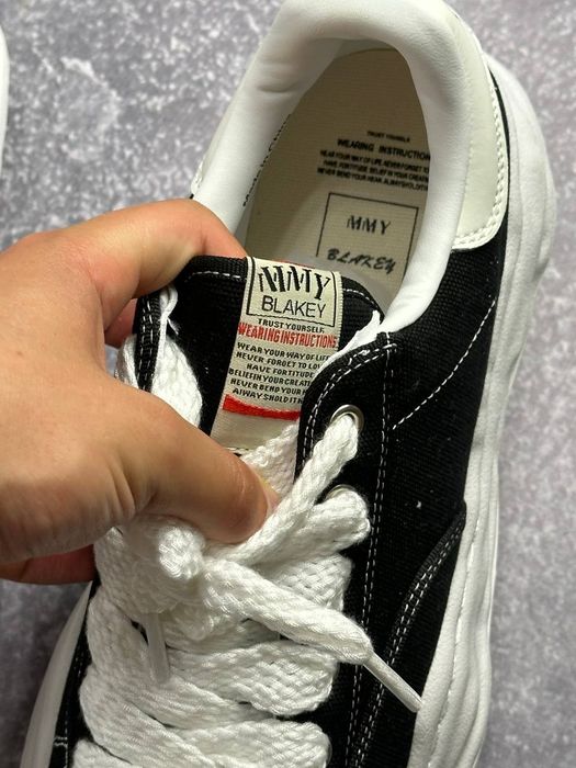 MMY Blakey Maison Mihara Yasuhiro кеди кеды черные белые кросcовки 38
