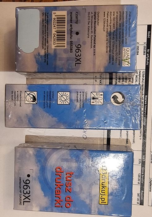 Tusz czarny zamiennik 3JA30AE