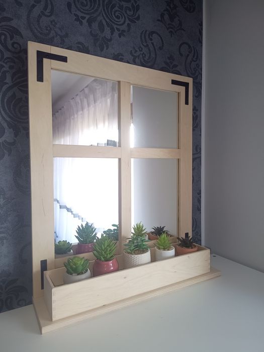 Decoupage dekoracja lustro