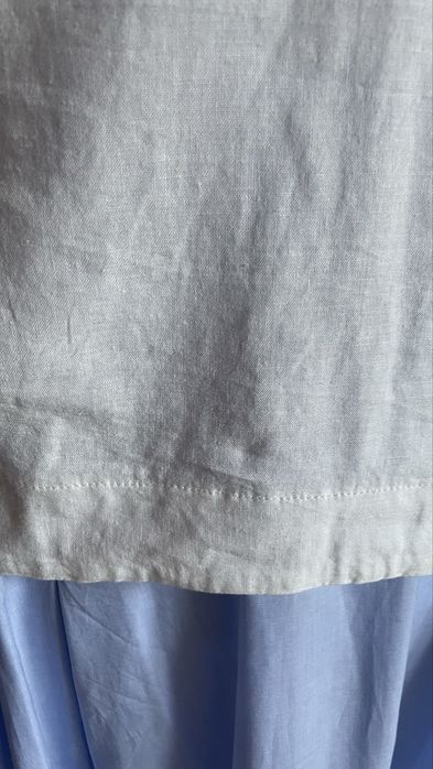 Bluzka teshirt polówka MIHOS letni materiał biała 40/42/44