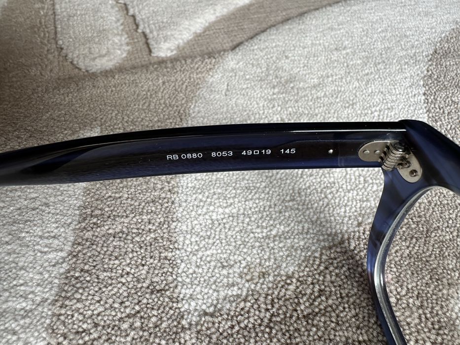 Okulary RayBan kolor niebieski