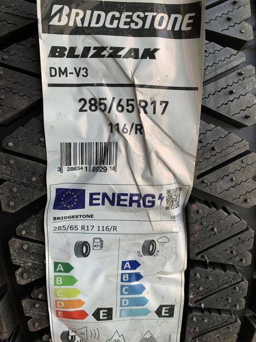 (8шт) нові 285/65R17 Bridgestone Blizzak DM-V3 (116R) зимові шини