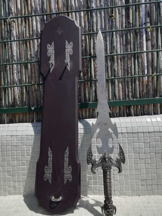 Espada Muito Antiga C Suporte Fixar na parede já Colecção