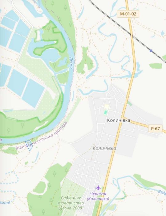 Продам земельну ділянку  з виходои на р Десну с Количівка