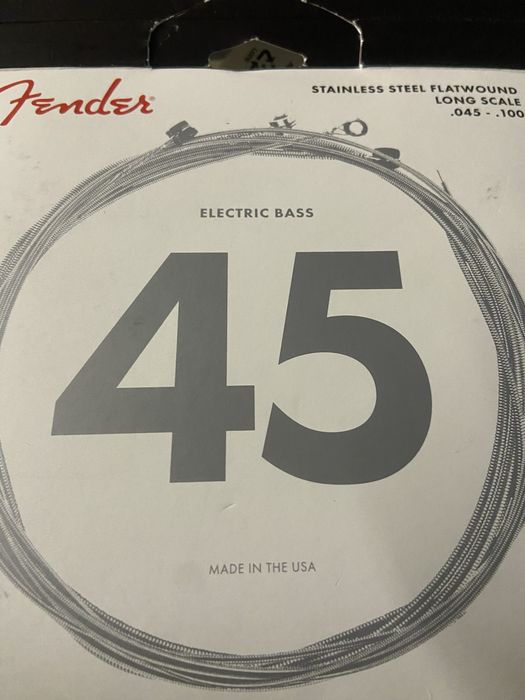 Cordas de baixo Fender flatwound  USA novas