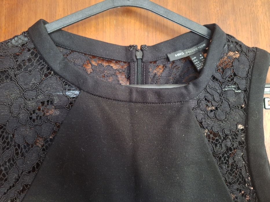 Vestido preto novo da Mango, tamanho S