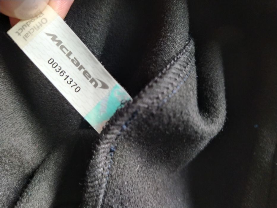 Granatowa męska bluza z kapturek, kangurka Softshell Castore Mclaren