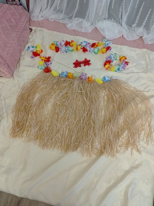 Strój przebranie hawajskie Hawaje aloha 5 części roz uniwersalny