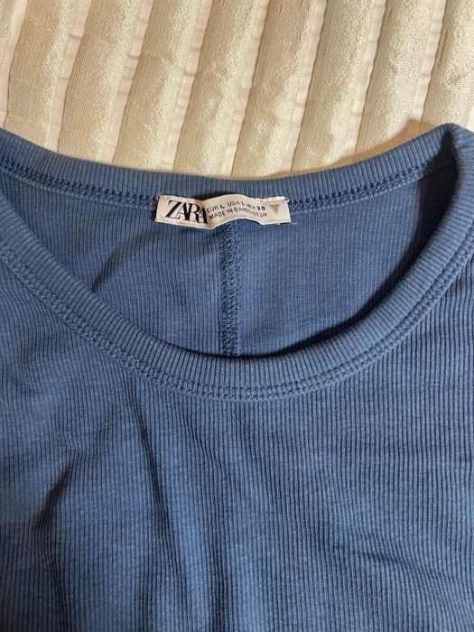 Top zara azul escuro
