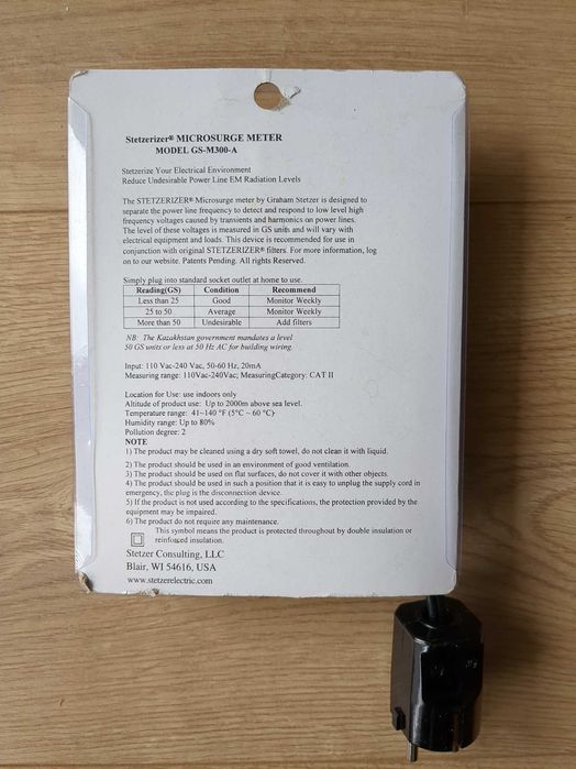 stetzerizer - miernik brudnej elektryczności.