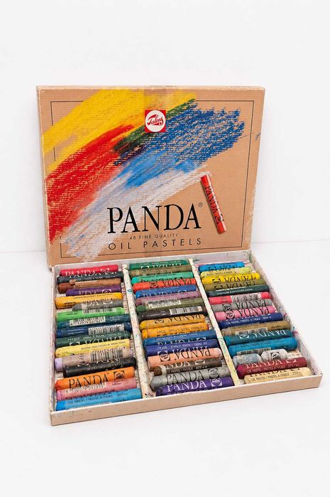 Vintage zestaw 48 pasteli olejnych Royal Talens Panda Fine Quality Oil Pastels