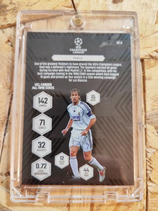 Raúl Black Edge Edition Match Attax Extra Topps – Legend (Real Madrid)