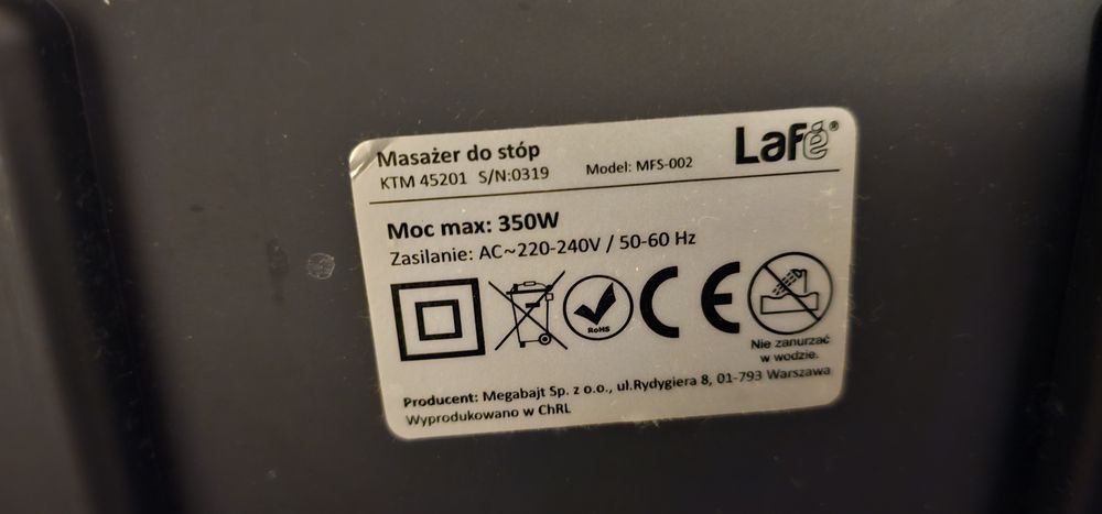 Masażer do stóp Lafe MFS-002