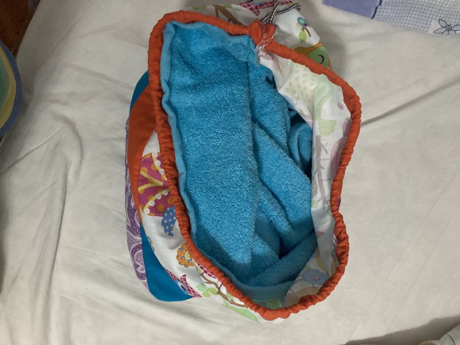 Saco de praia por fora por dentro novotoalha de praia artigo unico