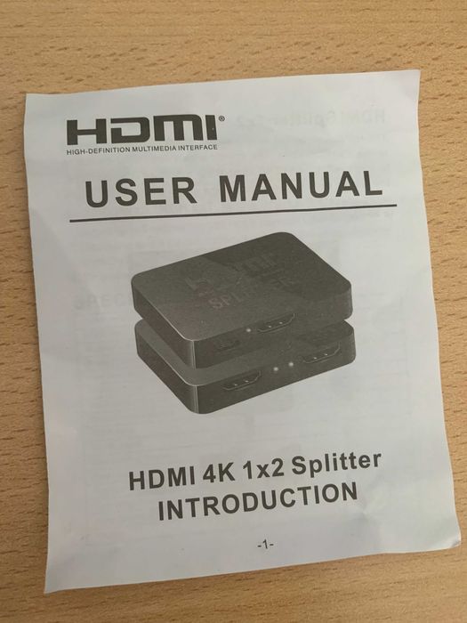 HDMI 4k 1x2 Splitter