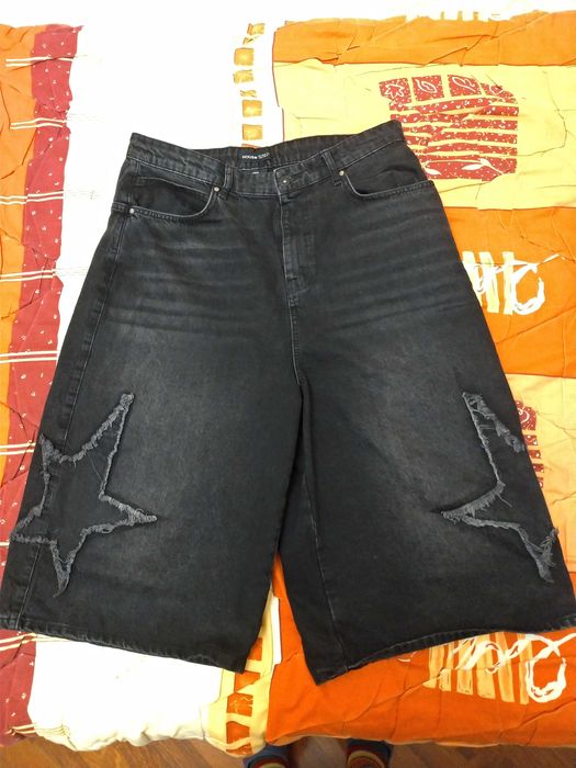 Кюлоты джинсовые черные