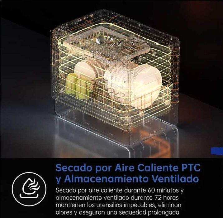 AIRMSEN Lava-loucas Portátil Pequeno com 7+2 Prgramas