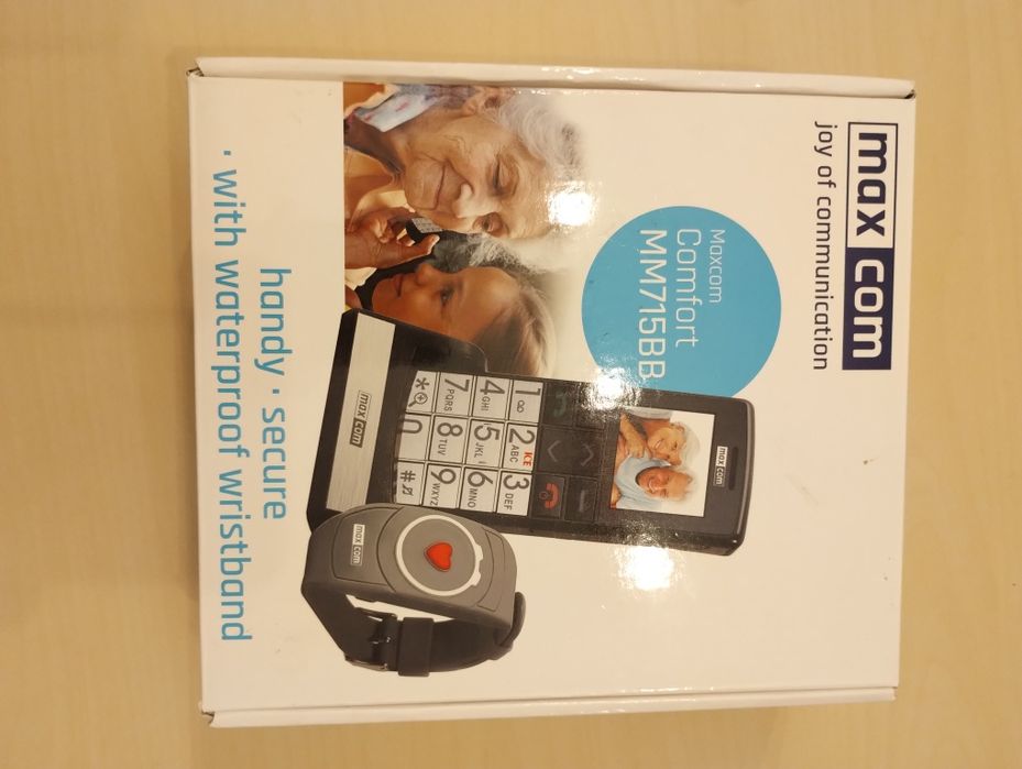Telefon dla seniora z opaską Maxcom MM715BB