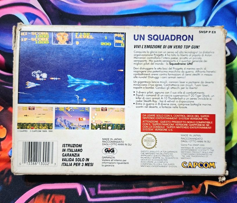 UN Squadron Super Nintendo Snes