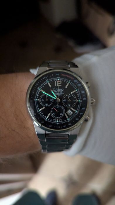 Часы Casio edifice ef 500, годинник касіо хронограф