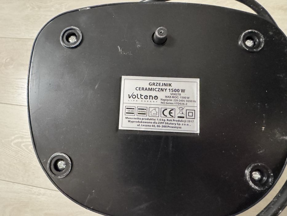 Grzejnik ceramiczny obrotowy Volteno 1500W